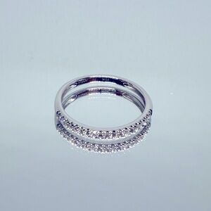 NEW Solid 10K White Gold Natural Diamond Ring